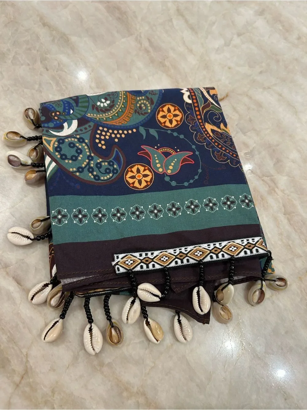 Paisley Fringe Scarf S178